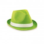 Chapéu promocional de poliéster cor verde lima