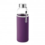 Garrafa de água personalizada com capa cor violeta