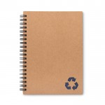 Caderno personalizado ecológico cor azul