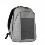 Elegante mochila com carregador solar cor preto