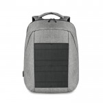 Elegante mochila com carregador solar cor preto segunda vista