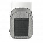 Elegante mochila com carregador solar cor preto terceira vista