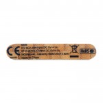 Bateria externa personalizada de bambu 4000mah cor madeira quarta vista