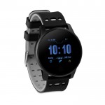 Relógio smartwatch com logotipo cor cinzento