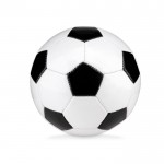 Pequena bola de futebol com logotipo cor branco