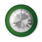 Garrafa de vidro com tampa de aço cor verde terceira vista