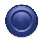 Garrafa termo publicitária em aço com infusor cor azul terceira vista