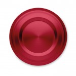 Garrafa termo publicitária em aço com infusor cor vermelho terceira vista