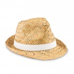 Chapéus personalizados de palha natural cor branco
