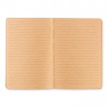 Cadernos A5 personalizados capa de cortiça cor bege terceira vista