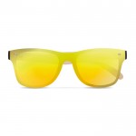 Óculos de sol com hastas de bambu cor amarelo segunda vista