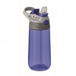 Garrafa livre de BPA para brinde corporativo cor azul segunda vista