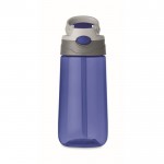 Garrafa livre de BPA para brinde corporativo cor azul terceira vista