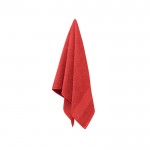 Toalha pequena de algodão personalizada cor vermelho quarta vista