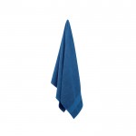 Toalhas com logotipo de algodão orgânico cor azul real quarta vista