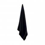 Toalha grande promocional de algodão cor preto quarta vista