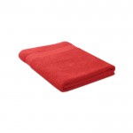 Toalha grande promocional de algodão cor vermelho