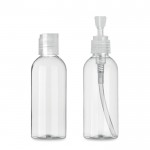 Kit com dois frascos transparentes de 100 ml