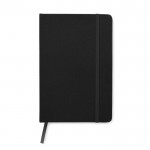 Caderno personalizada em RPET tamanho A5 cor preto segunda vista
