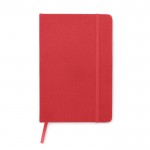 Caderno personalizada em RPET tamanho A5 cor vermelho segunda vista