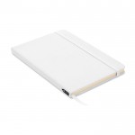 Caderno personalizada em RPET tamanho A5 cor branco