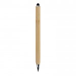 Lápis de bambu triangular com ponta tátil e tinta infinita cor castanho quarta vista