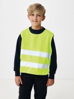 Colete refletor de segurança RPET para crianças tamanho S cor amarelo quinta vista
