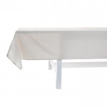 Toalha de mesa de algodão de poupança de água cor branco quarta vista