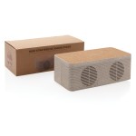 Colunas de som em materiais sustentáveis com caixa