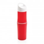 Garrafa reciclável para brindes sustentáveis cor vermelho