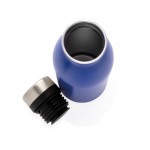 Garrafas de aço reciclado antifugas sem BPA cor azul quarta vista