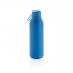 Garrafa térmica sem BPA com pega de transporte cor azul