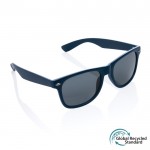 Óculos de sol de plástico reciclado cor azul-marinho