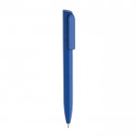 Mini caneta ecológica com rotação e tinta azul Dokumental® cor azul real