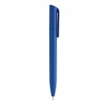 Mini caneta ecológica com rotação e tinta azul Dokumental® cor azul real terceira vista