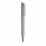 Mini caneta ecológica com rotação e tinta azul Dokumental® cor verde