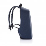 Pequena mochila anti-roubo com logotipo cor azul-marinho terceira vista