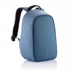 Pequena mochila anti-roubo com logotipo cor azul