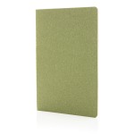 Caderna com capa flexível para merchandising cor verde mesclado