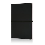 Caderno de capa mole em várias cores com logo cor preto