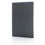 Caderno para personalizar em papel de pedra cor cinzento-escuro