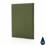 Portefólio com bloco de notas/fecho magnético cor verde militar