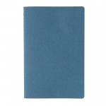 Caderno de capa mole e certificação FSC cor azul segunda vista