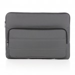 Bolsa para portátil com bolso lateral cor cinzento-escuro segunda vista