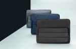 Bolsa para portátil com bolso lateral cor cinzento-escuro vista variado