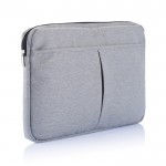 Bolsa para portátil feita sem PVC cor cinzento