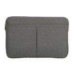 Bolsa para portátil feita sem PVC cor cinzento-escuro quarta vista