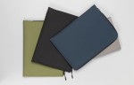 Elegante bolsa minimalista para portátil cor azul-marinho vista variado