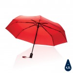Guarda-chuva de abertura e fecho com botão cor vermelho