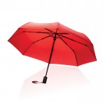 Guarda-chuva de abertura e fecho com botão cor vermelho sétima vista